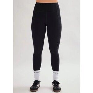 Girlfriend Collective Solid Black Compressive High-Rise Leggings Plus Size 4XL